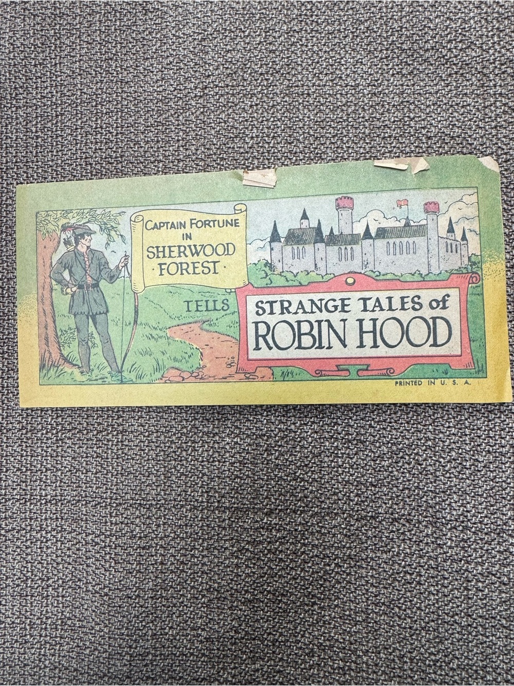 Strange Tales of Robin Hood Vintage Promo- Green, Yellow, Red